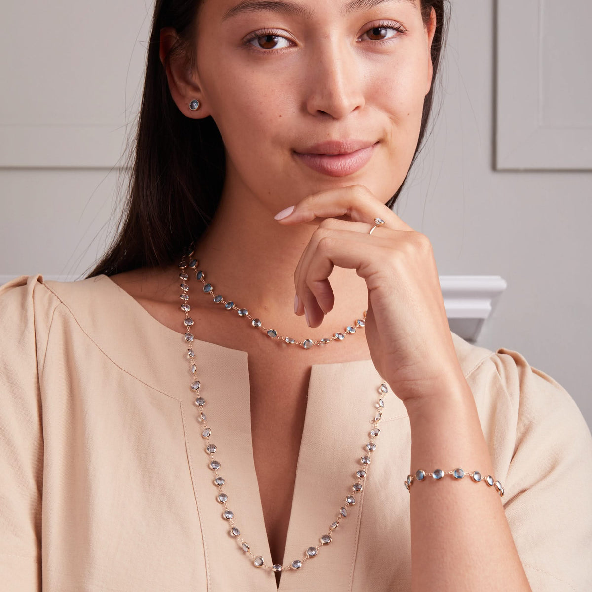 Newport Grand Necklace in 14k Gold