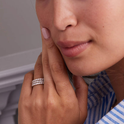 Rosecliff Birthstone Stackable Ring in 14k Gold