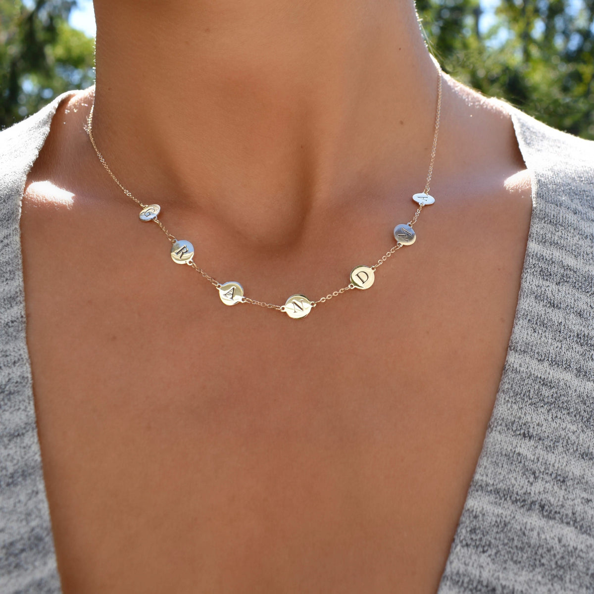 GRANDMA Necklace in 14k Gold