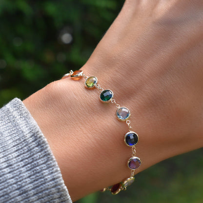 Rainbow Newport Grand Bracelet in 14k Gold
