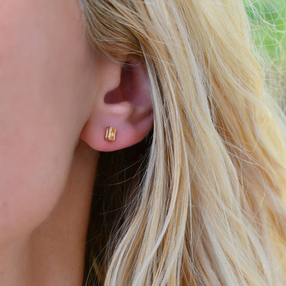 Providence Citrine Stud Earrings in 14k Gold (November)