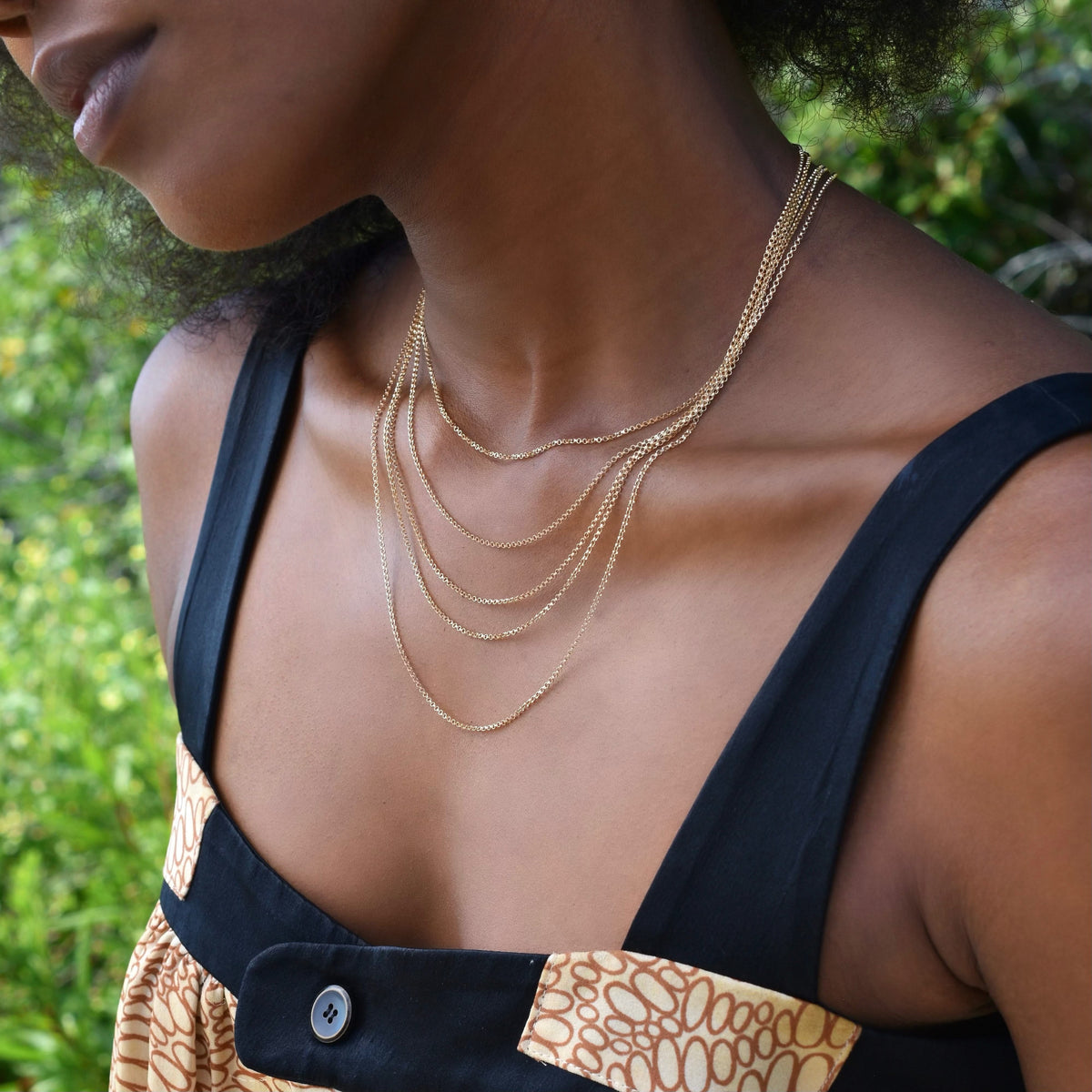 Mia Necklace in 14k Gold