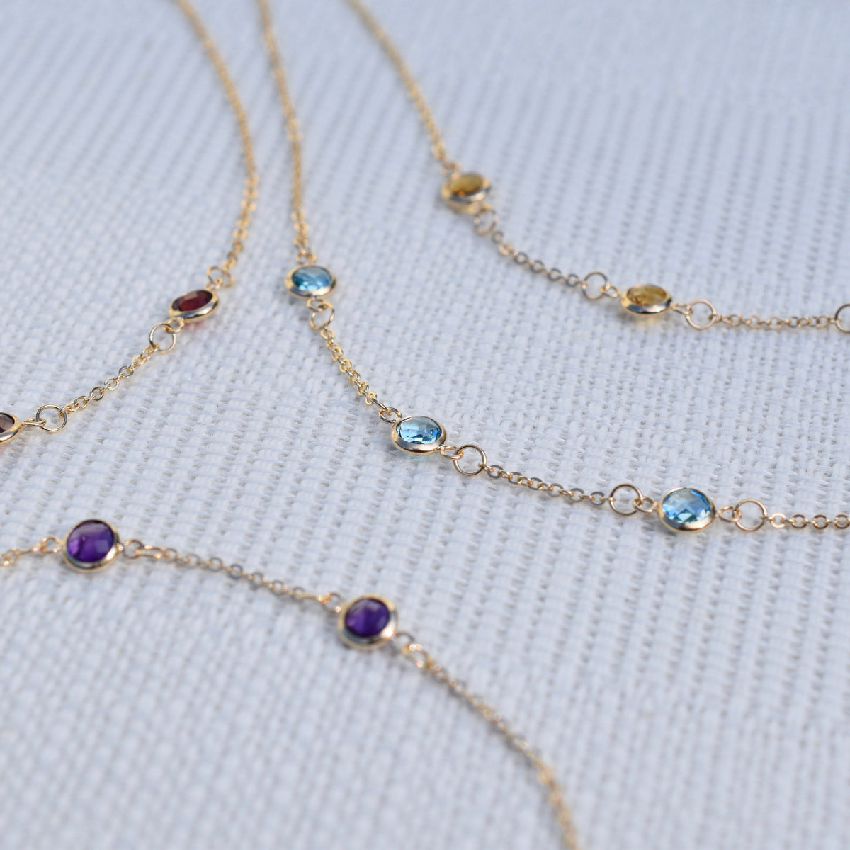 Bayberry 3 Nantucket Blue Topaz Bracelet in 14k Gold (December)