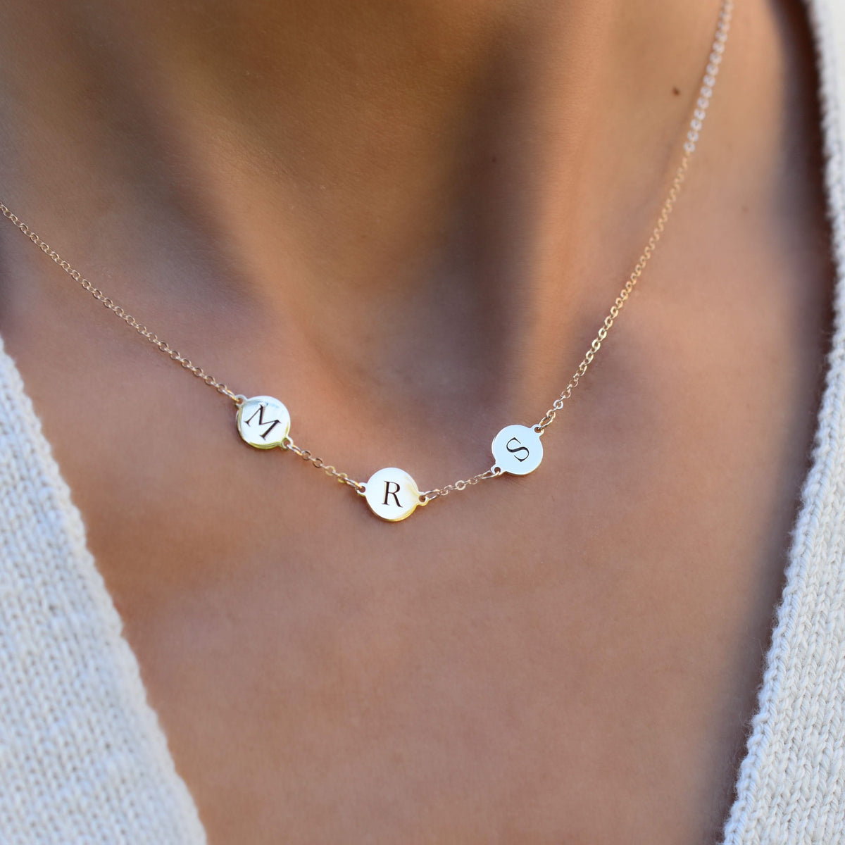 MRS Necklace in 14k Gold