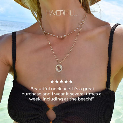 Newport Birthstone Necklace in 14k Gold
