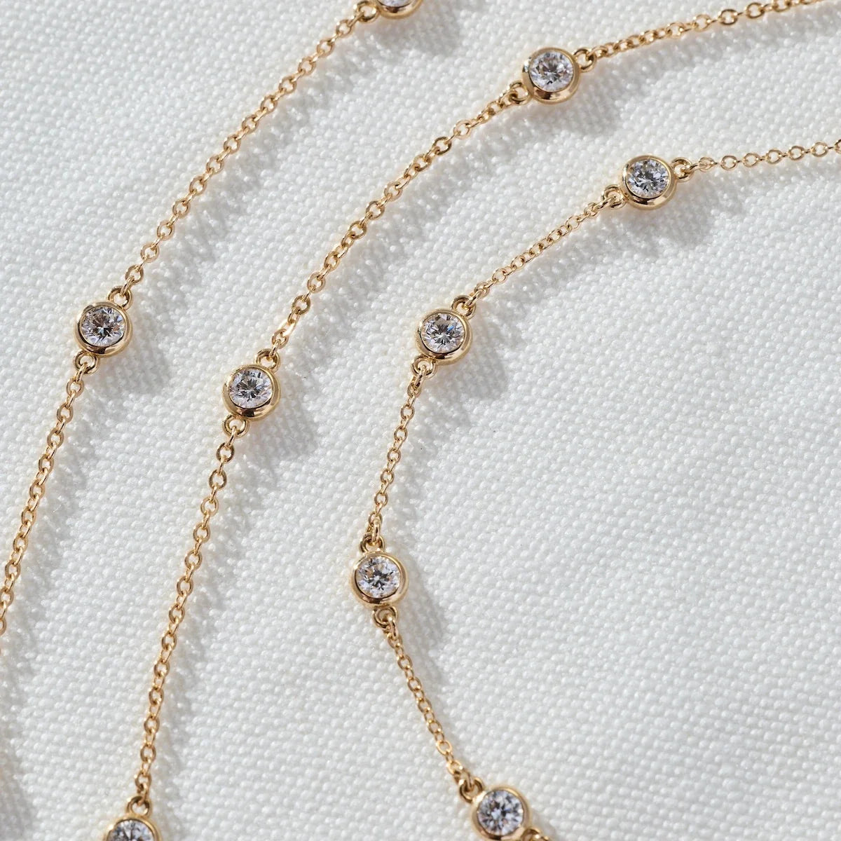 Bayberry Luxe 11 Diamond Necklace in 14k Gold (April)