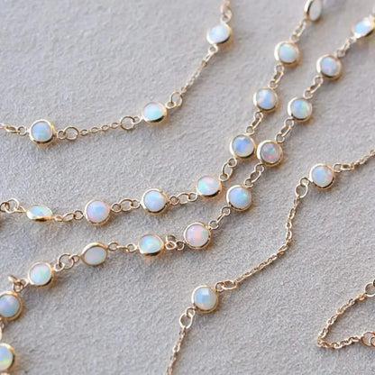 Newport Opal Bracelet in 14k Gold (October)