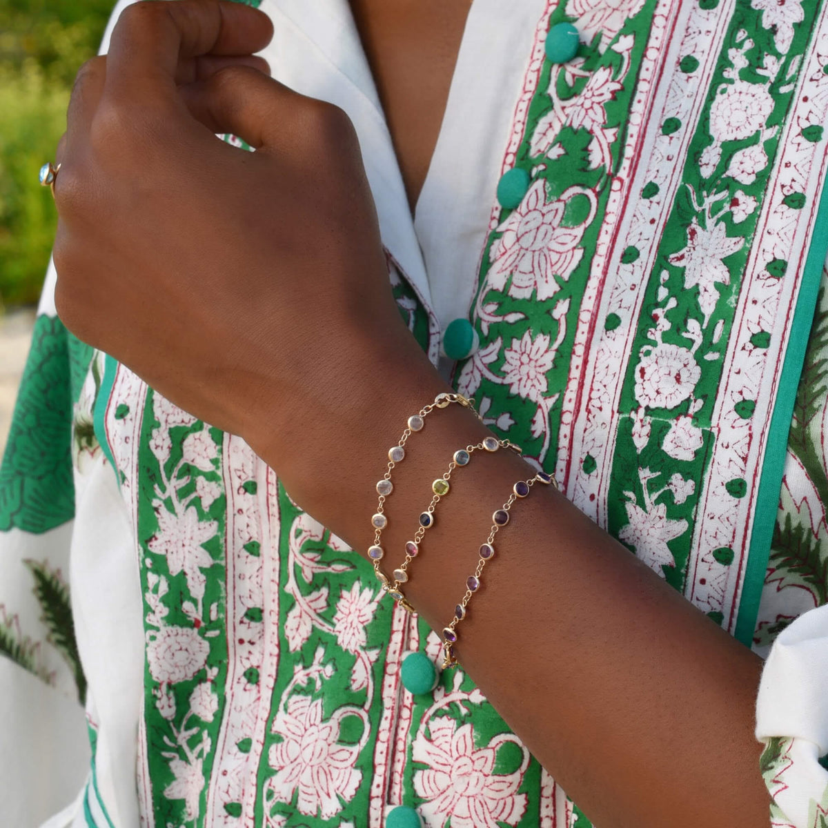 Newport Birthstone Bracelet in 14k Gold
