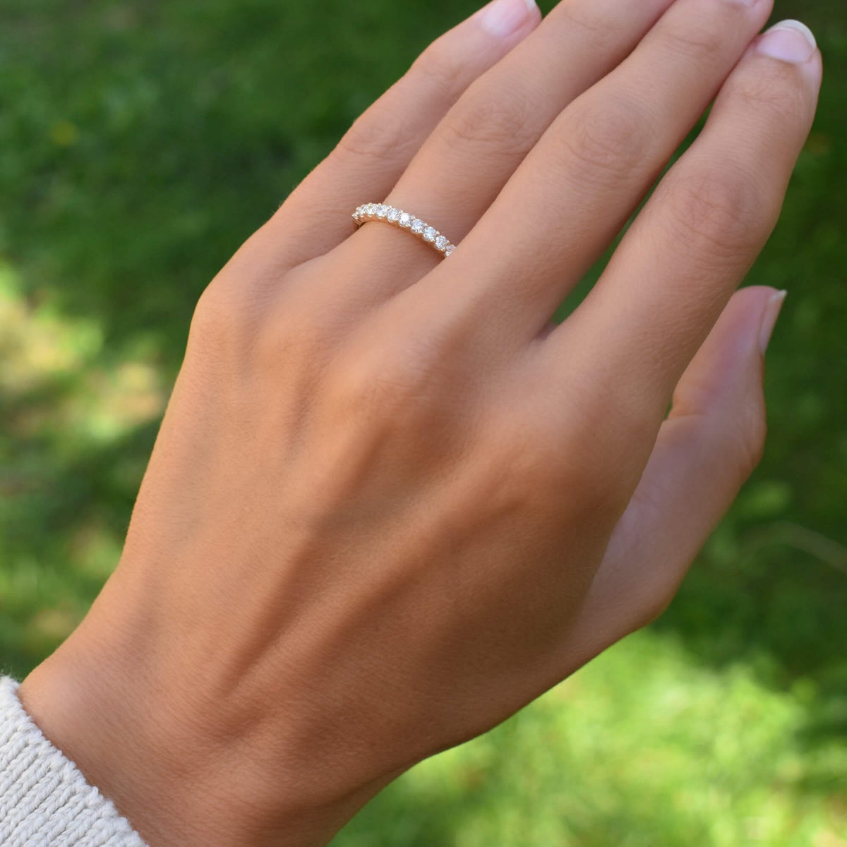 Rosecliff Birthstone Stackable Ring in 14k Gold
