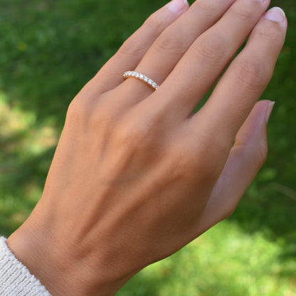 Rosecliff Birthstone Stackable Ring in 14k Gold