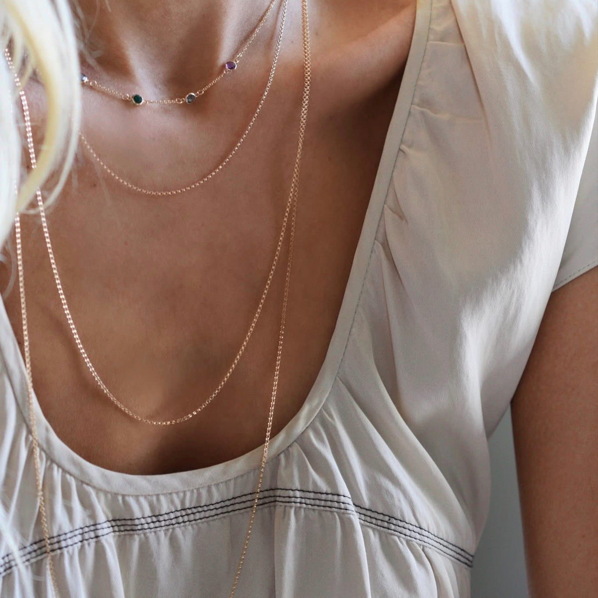 Mia Necklace in 14k Gold