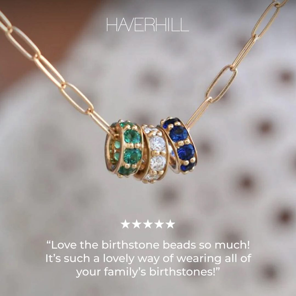 Rosecliff Emerald Bead in 14k Gold (May)